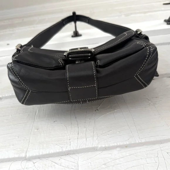 Coach 1446 MINI Vintage Soho Black Leather Shoulder Bag - Picture 2 of 6